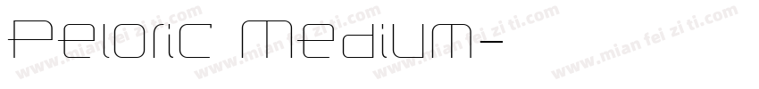 Peloric Medium字体转换